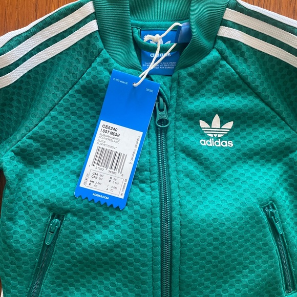Brand new unisex emerald green Adidas 2 piece baby sports track suite. - Picture 5 of 5
